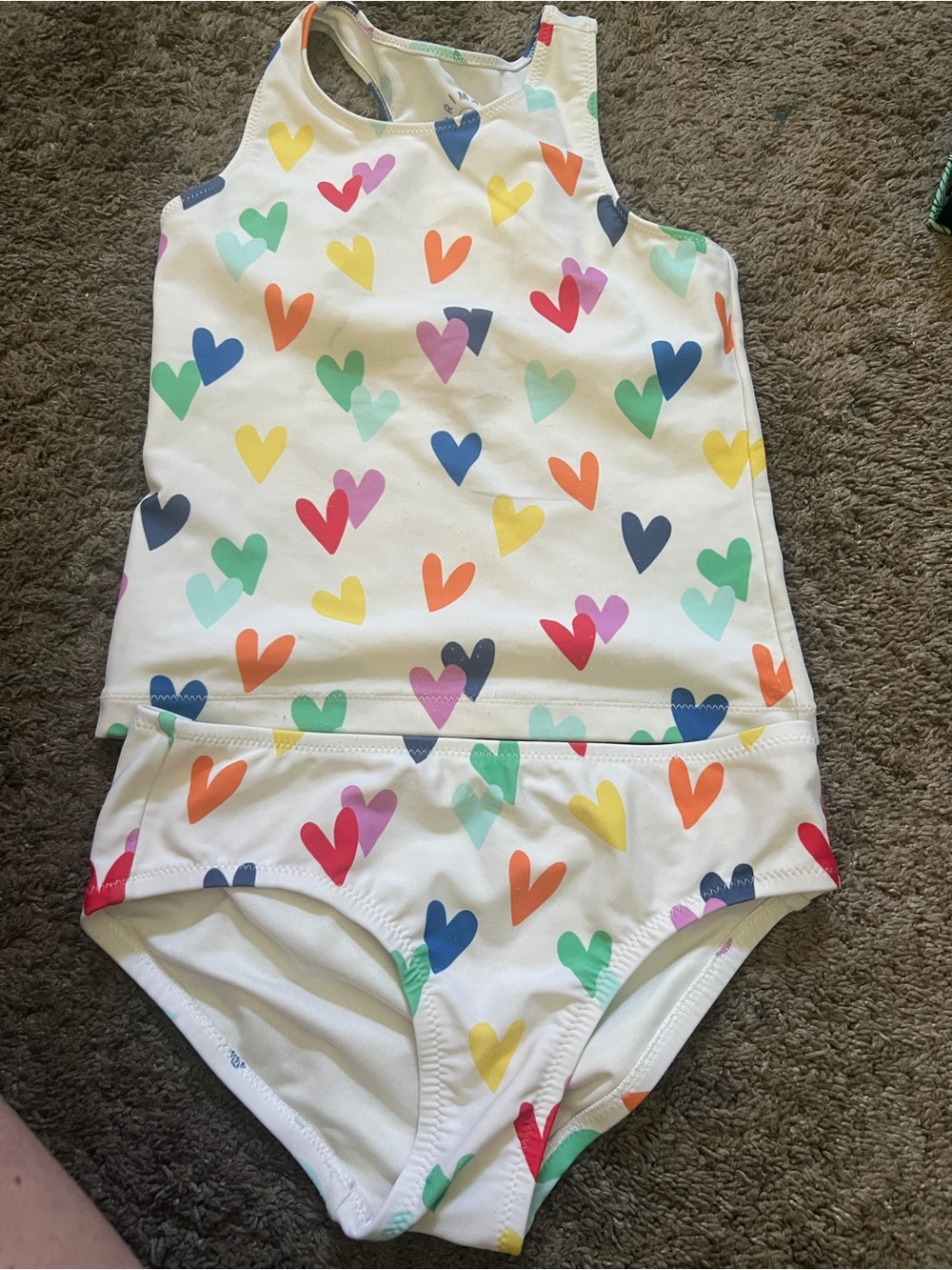 Primary girls 2 Piece bathing suit.
Girls 8/9
